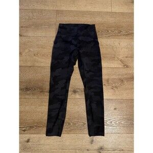 Lululemon Women’s Black Cropped Leggings Instill High-Rise Tight 25" size 4